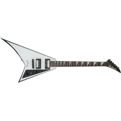 Jackson JS Series Rhoads JS32T Electric Guitar | White with Black Bevels | Jumbo Frets | High Output Pickups
