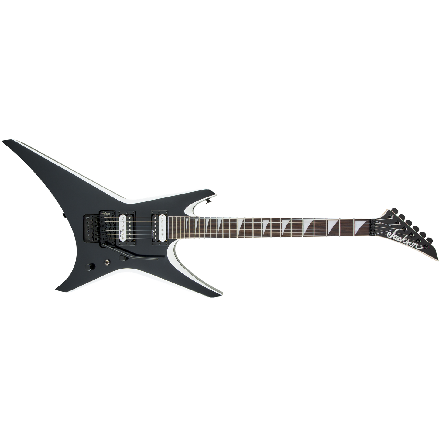 Jackson JS32 Warrior Electric Guitar | Amaranth Fingerboard | Black with White Bevels