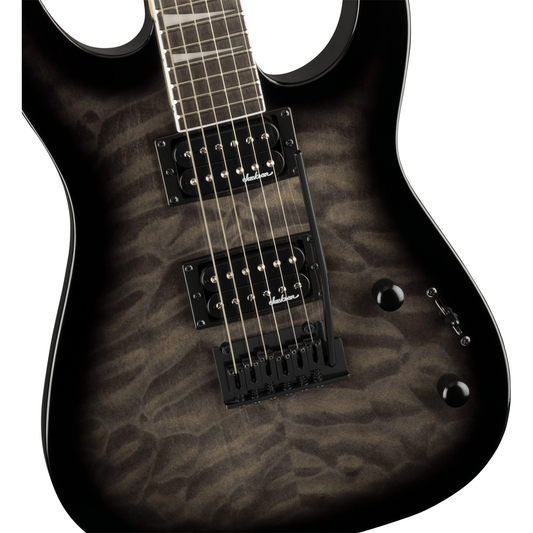 Jackson JS20 DKQ 2PT Dinky Electric Guitar | Amaranth Fingerboard | Transparent Black Burst