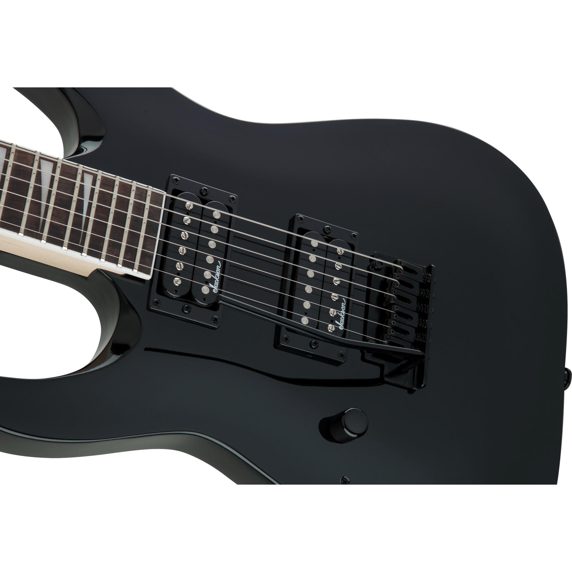 Jackson JS22 Dinky Arch Top Electric Guitar | Left-Handed | Amaranth Fretboard | Gloss Black