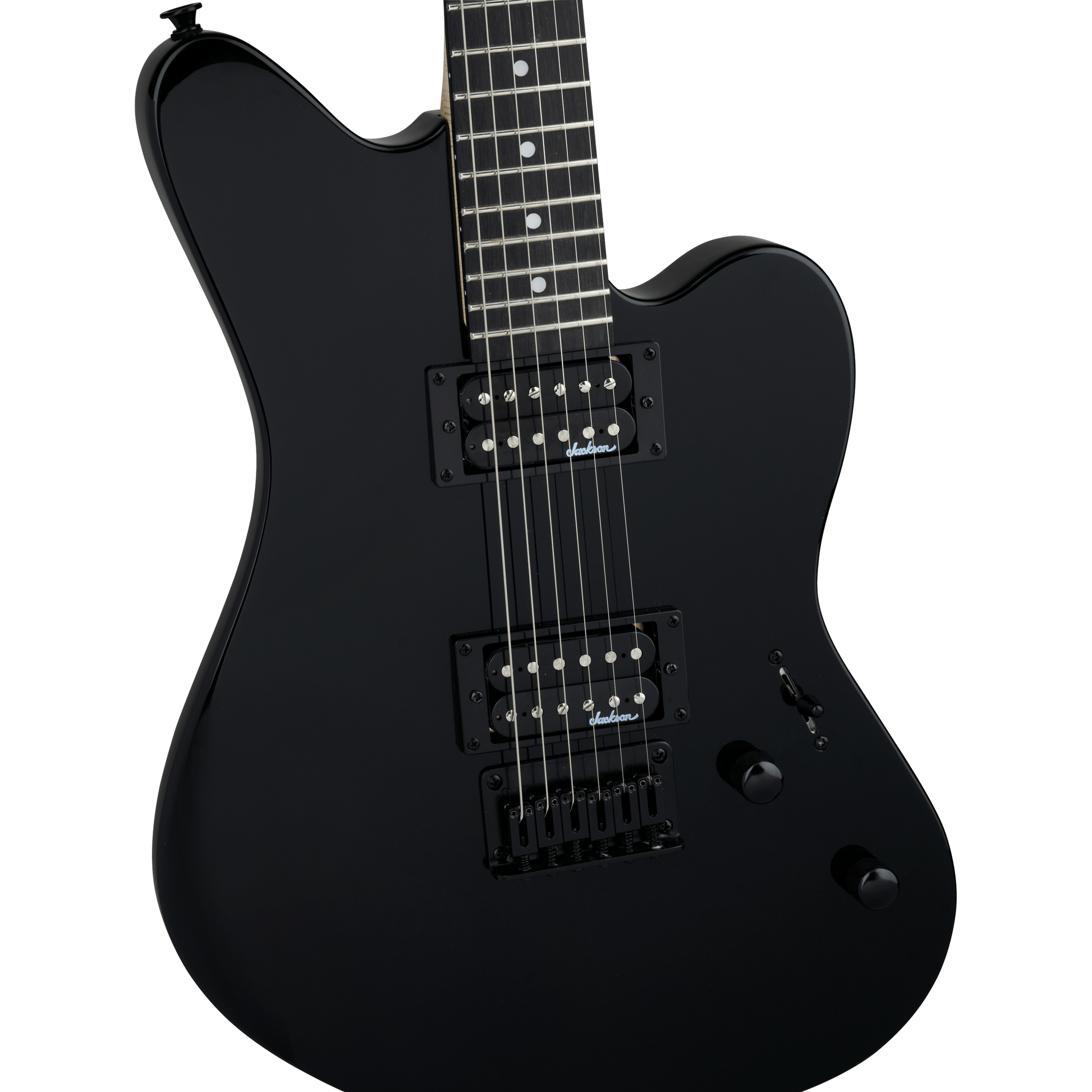 Jackson JS22 Surfcaster HT Electric Guitar | Hardtail Bridge | Humbucker Pickups | Gloss Black