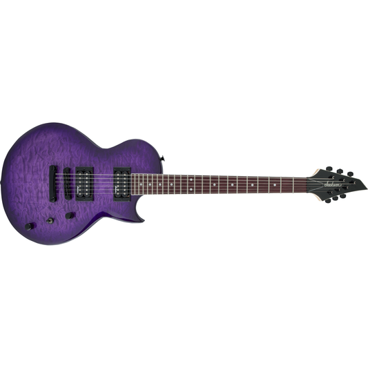 Jackson JS22Q Monarkh SC Electric Guitar | Amaranth Fingerboard | Transparent Purple Burst