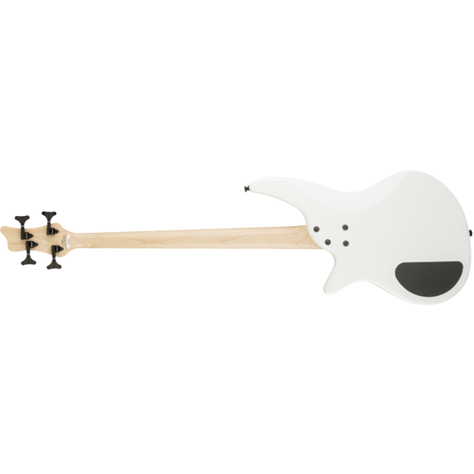 Jackson JS Series Spectra Bass Guitar JS2 in Snow White | 24 Frets | Active or Passive Pickup Selector
