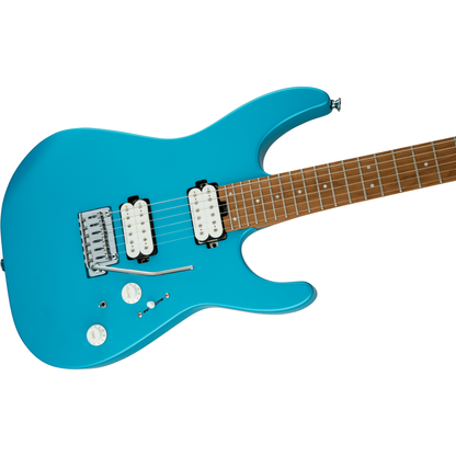 Charvel® Pro-Mod DK24 HH 2PT CM Electric Guitar | Matte Blue Frost | Alder Body | Caramelized Maple Fingerboard | Gotoh Tremolo