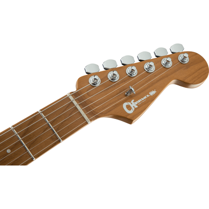 Charvel Pro-Mod DK24 HSS Electric Guitar | Shell Pink | Alder Body | Caramelized Maple Neck and Fingerboard | Gotoh Tremolo