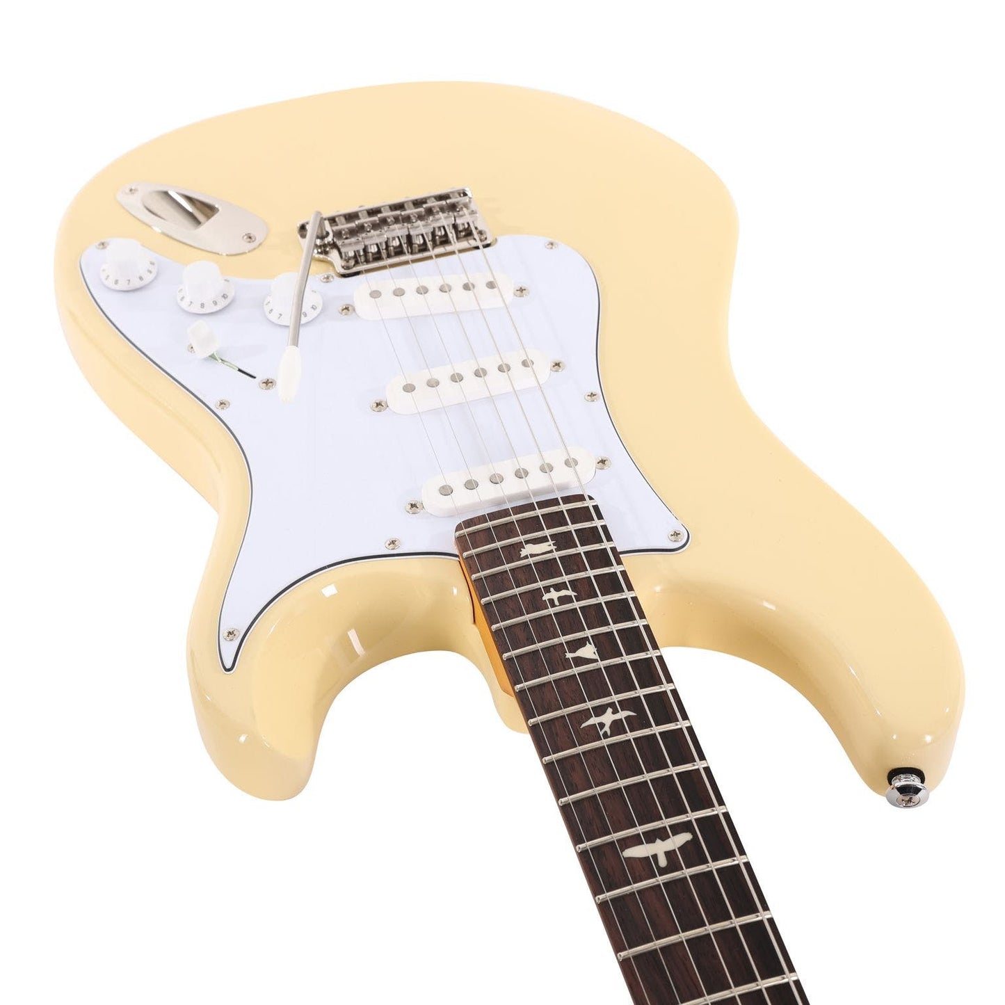 PRS SE Silver Sky Electric Guitar | Moon White | Maple Neck | Rosewood Fingerboard | 3 Single-coil Pickups | J2R3J