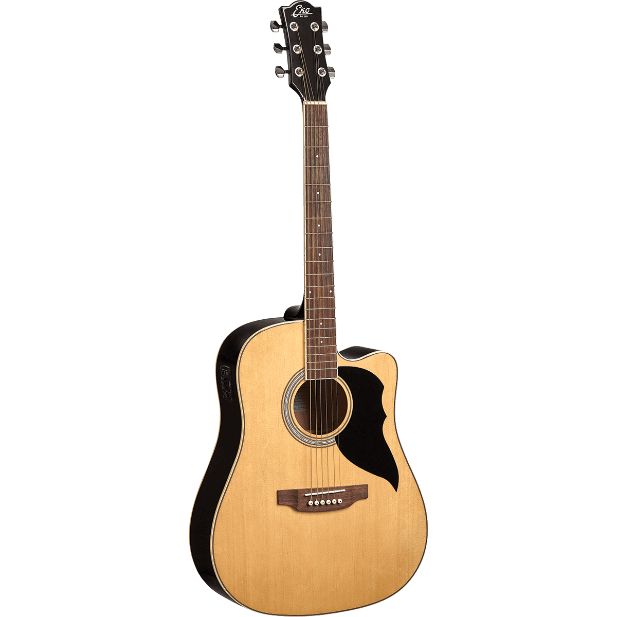 Ranger Cutaway Natural EQ by Eko Guitars | Dreadnought, Electro Acoustic Guitar