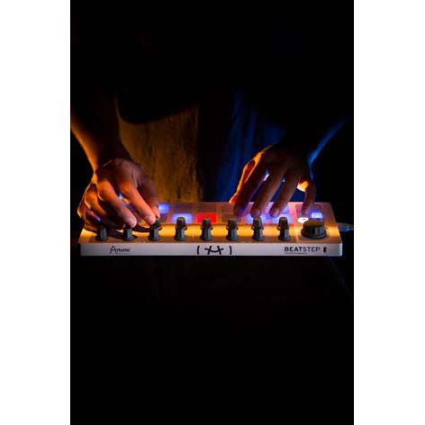 Arturia BeatStep | MIDI & CV controller with 16 step sequencer, presets, pads & encoders, with included software
