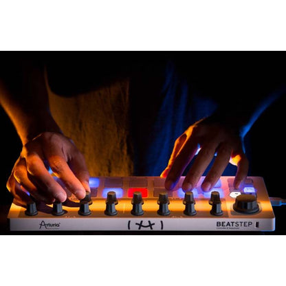 Arturia BeatStep | MIDI & CV controller with 16 step sequencer, presets, pads & encoders, with included software