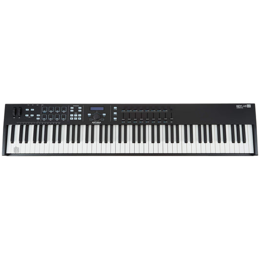 KeyLab Essential 88 Black by Arturia | MIDI keyboard, 88 note great feeling, light-weight Master Controller