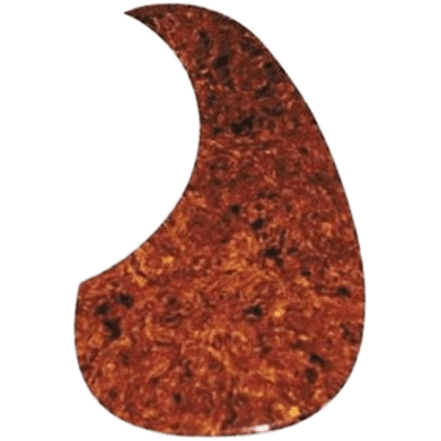 Pickguard | Drop Shape Tortoise Shell | By Yellow Parts | ADI EZ1111T