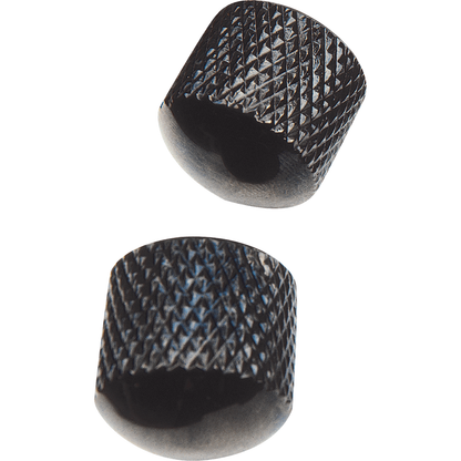 Potentiometer Кnobs | Metal Black | 2 Pcs | By Yellow Parts | ADI EZ1223B