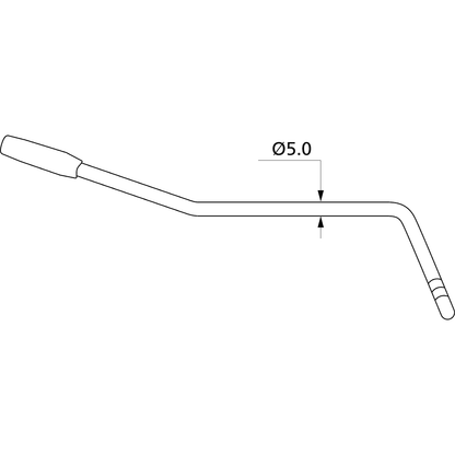 Tremolo Arm | Black | By Yellow Parts | ADI EZ1360B