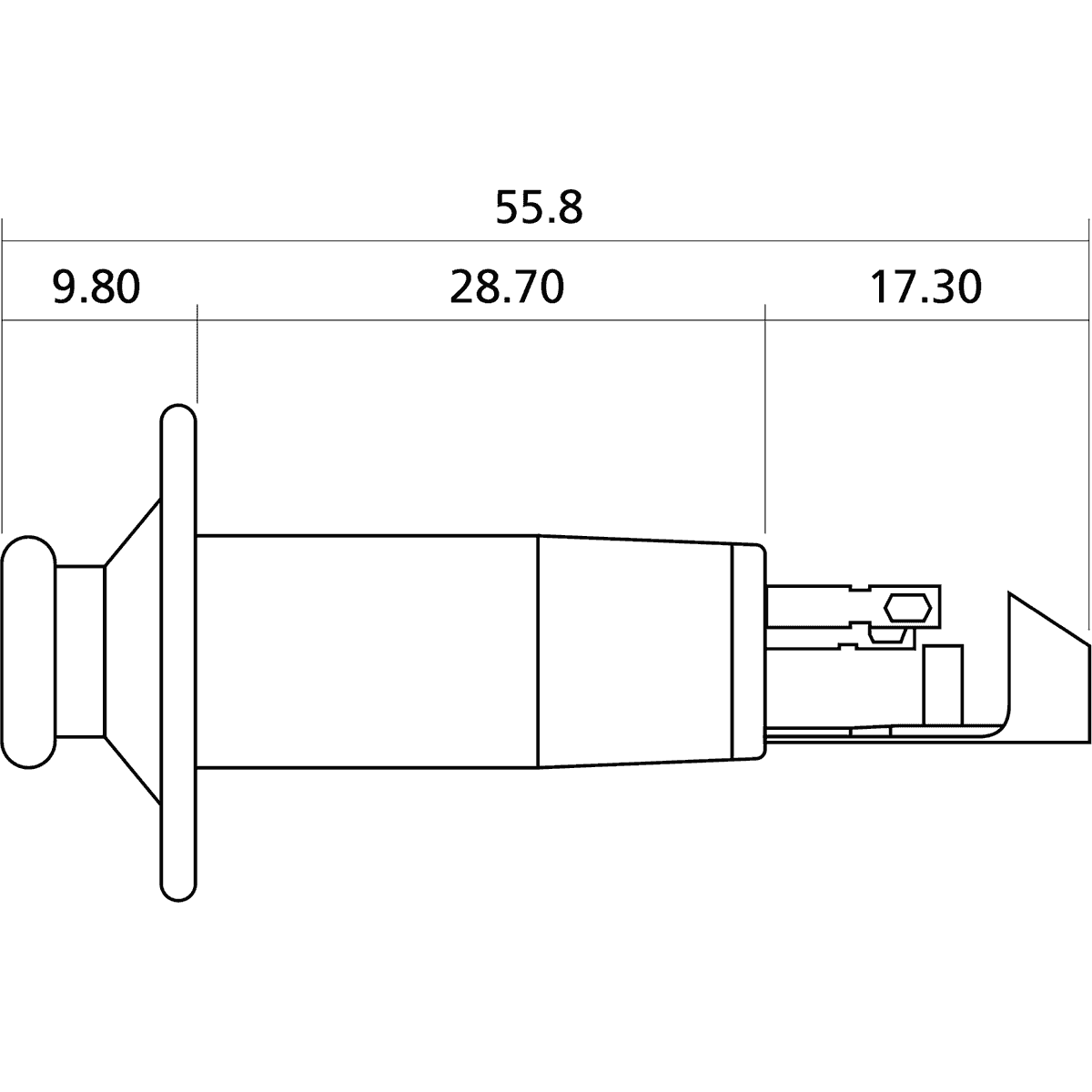 Strapholder jack chrome by Yellow Parts