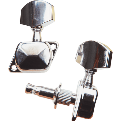 Machine Heads | For Acoustic | Chrome | 3+3 | By Yellow Parts | ADI EZ1721C