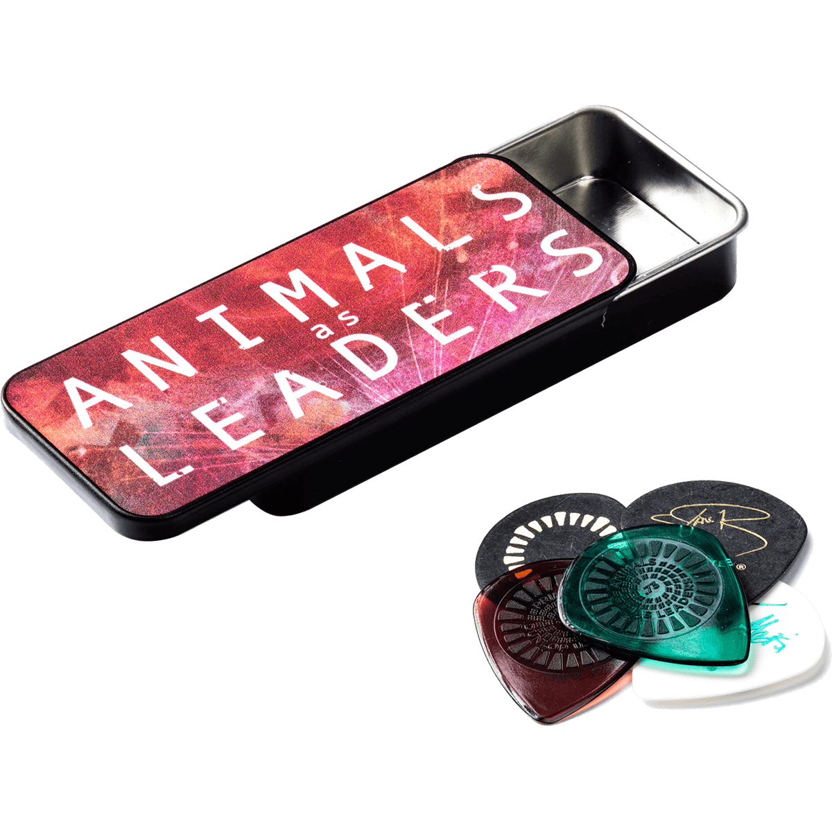 Animals as Leaders Guitar Pick Tin by Dunlop | 6 Plectrums in Collectors Tin