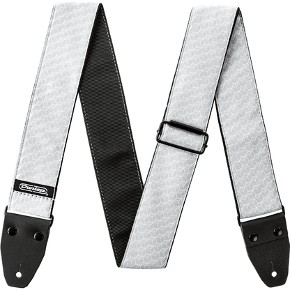 Dunlop Jacquard Guitar Strap Cube Hatch Light Grey