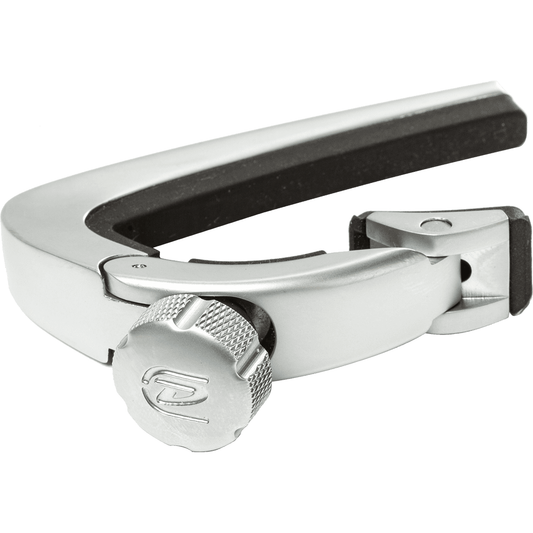 Dunlop DPCSC Pivot Guitar Capo | Suitable for Acoustic Guitars | Satin Chrome