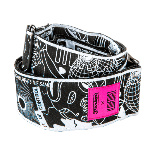 Dunlop ILOVEDUST Jacquard Strap ILD11 Robot Heart
