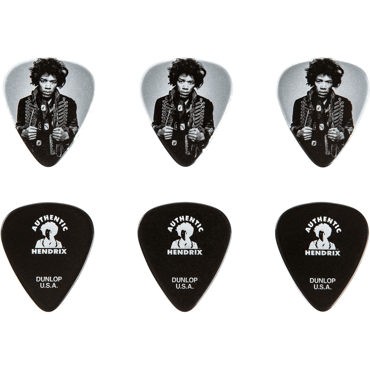 Jimi Hendrix Mankowitz  Pick Tin by Dunlop | 6 Plectrums in Collectors Tin | ADU JHCT14H