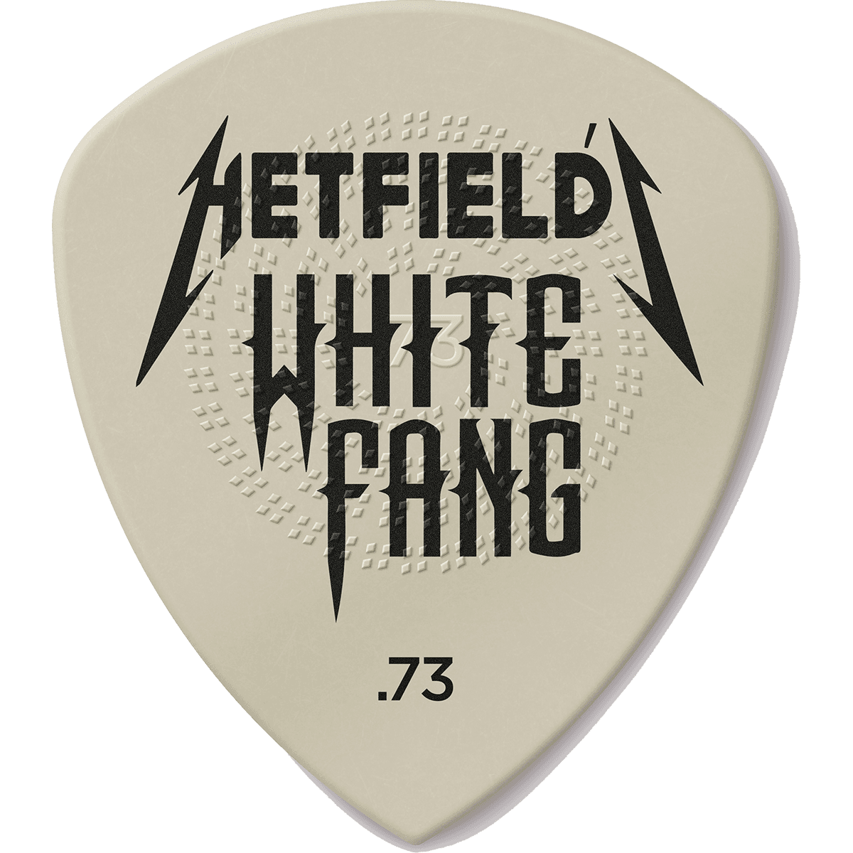 James Hetfield White Fang  Guitar Pick Tin by Dunlop | 6 0.73mm Plectrums in Collectors Tin | ADU PH122T073
