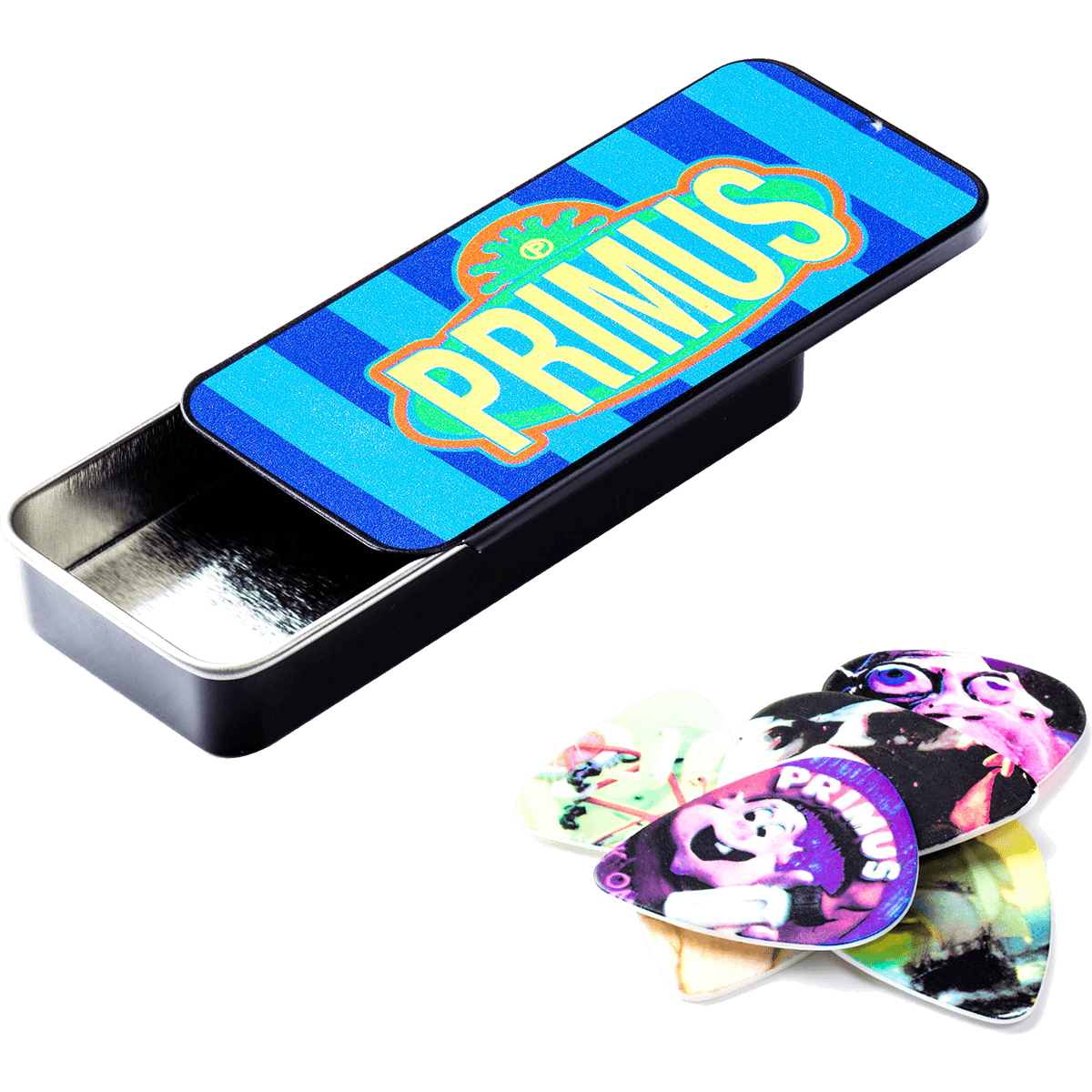 Primus Guitar Pick Collectors Tin by Dunlop | Medium | Contains 6 Picks