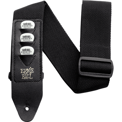 Black Polypro Pickholder Strap for Guitar/Bass by Ernie Ball | AEB 4039