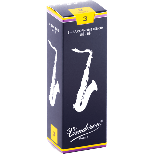 Vandoren 3 Traditional Tenor Saxophone Reed Bb | Single Reed