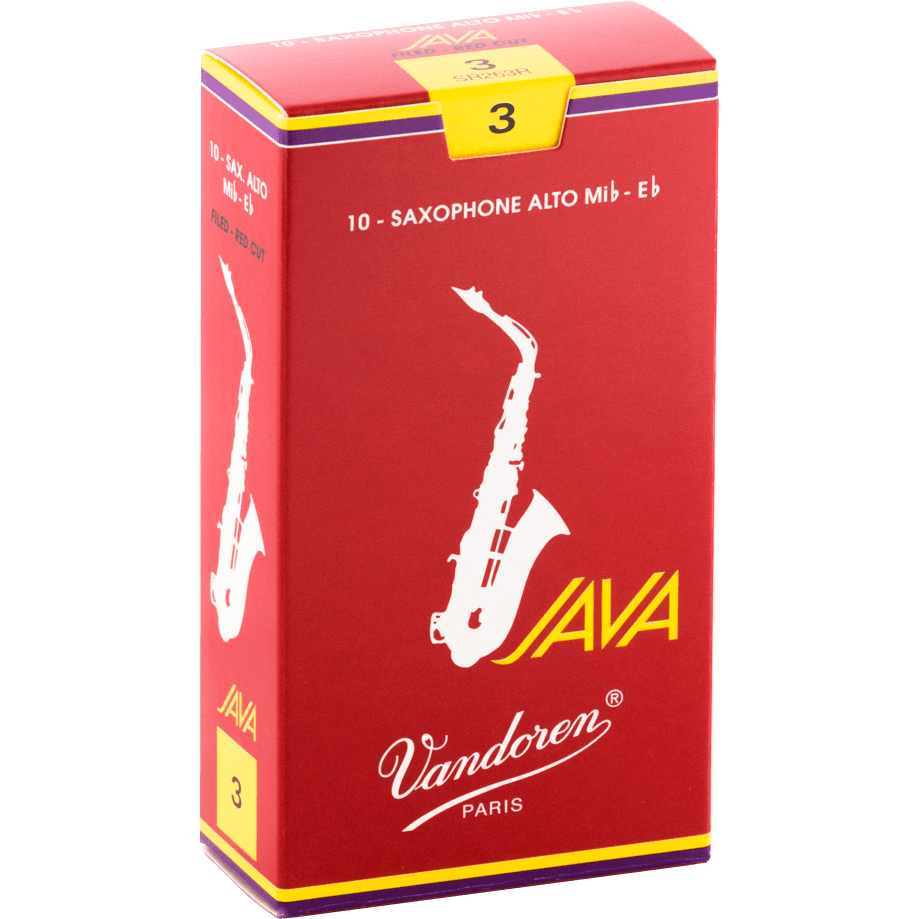 Vandoren 3 Java Red Alt Saxophone Reed Eb | Single Reed