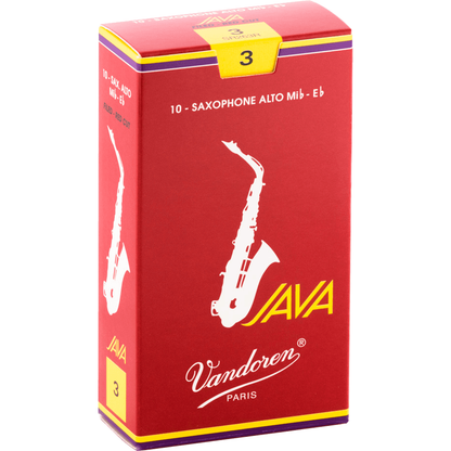 Vandoren 3 Java Red Alt Saxophone Reed Eb | Single Reed