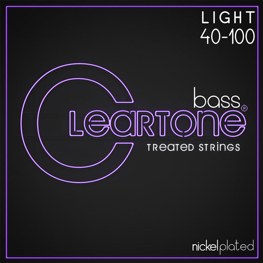 Light Bass Guitar Strings by Cleartone | Patented Treatment | Made in the USA | 40-110