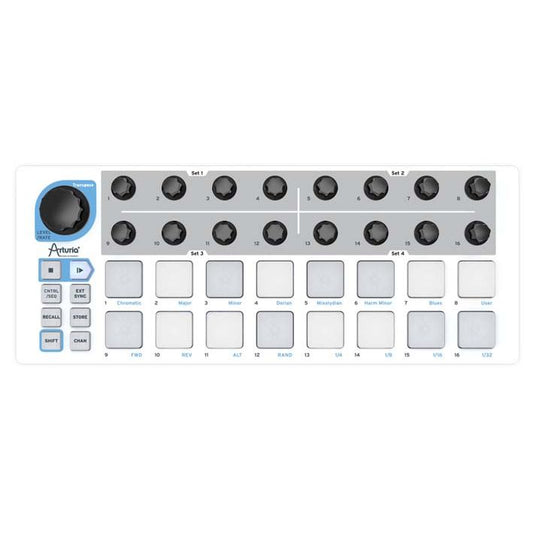 Arturia BeatStep | MIDI & CV controller with 16 step sequencer, presets, pads & encoders, with included software