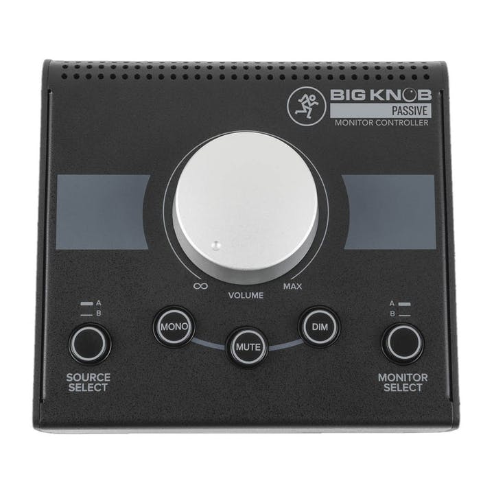 Mackie Big Knob Passive 2x2 Studio Monitor Controller | Passive Monitor Controller | 2 Selectable Stereo Inputs | 2 Selectable Stereo Outputs | Mono/Mute/Dim Buttons