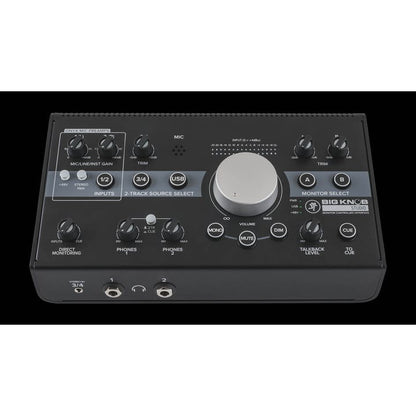 Mackie Big Knob Studio 3x2 Studio Monitor Controller and Interface | Monitor Controller and USB Audio Interface | 2 Mic Preamps | 3 Selectable Stereo Inputs | 2 Selectable Stereo Outputs