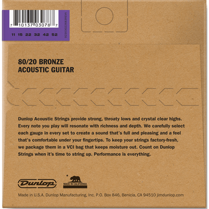 Dunlop 11-52 Acoustic Guitar Strings | Bronze