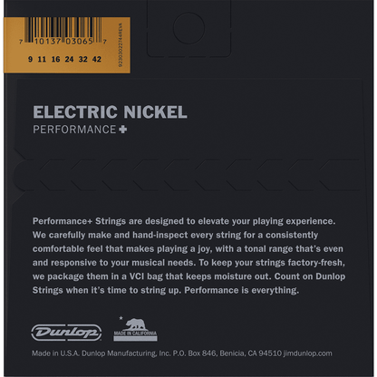 Dunlop 9-42 Electric Guitar Strings