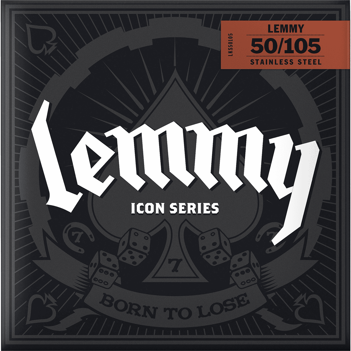 Dunlop 50-105 Electric Bass Guitar Strings | Lemmy Kilmister Icon Series | Stainless Steel