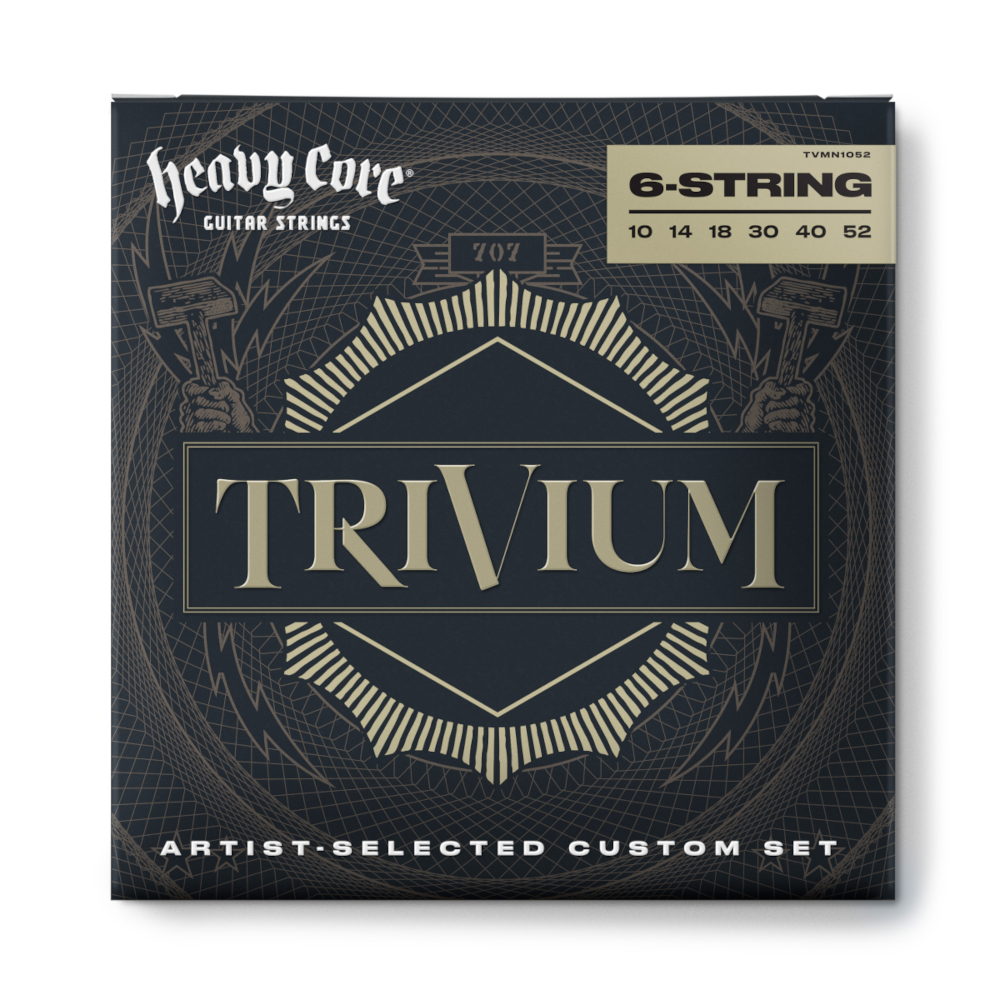 Trivium Signature Electric Guitar Strings 10-52 | Optimal for Down-Tuning