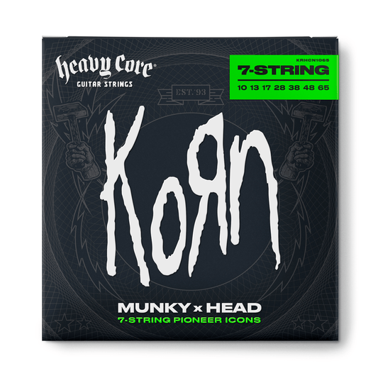 HeavyCore® Korn 7-String Set for Electric Guitar by Dunlop | Munky and Head Signature Strings