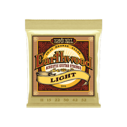 Ernie Ball  Light Earthwood 2004 Acoustic Guitar Strings | 11 - 52 | 80/20 Bronze