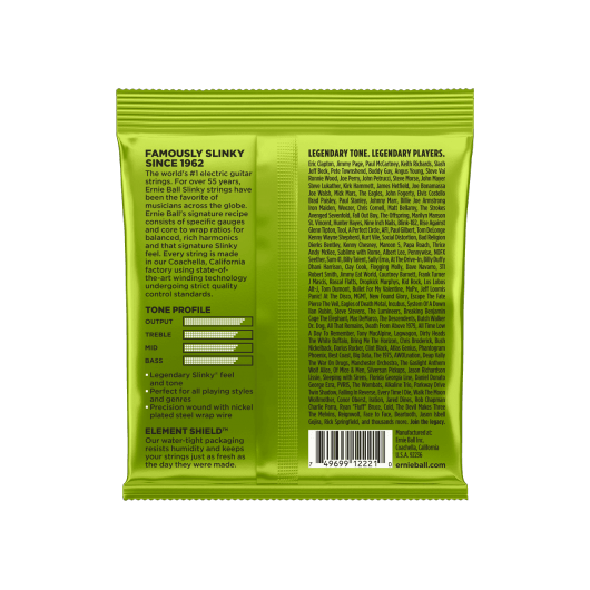 Ernie Ball Regular Slinky 2221 Guitar Strings | 10 - 46 | Nickel Wound