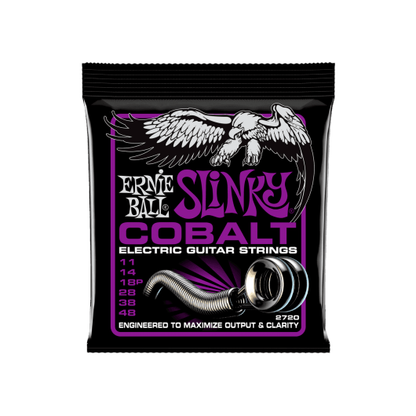 Ernie Ball Power Slinky Cobalt 2720 Guitar Strings | 11 - 48 | Cobalt For High Output