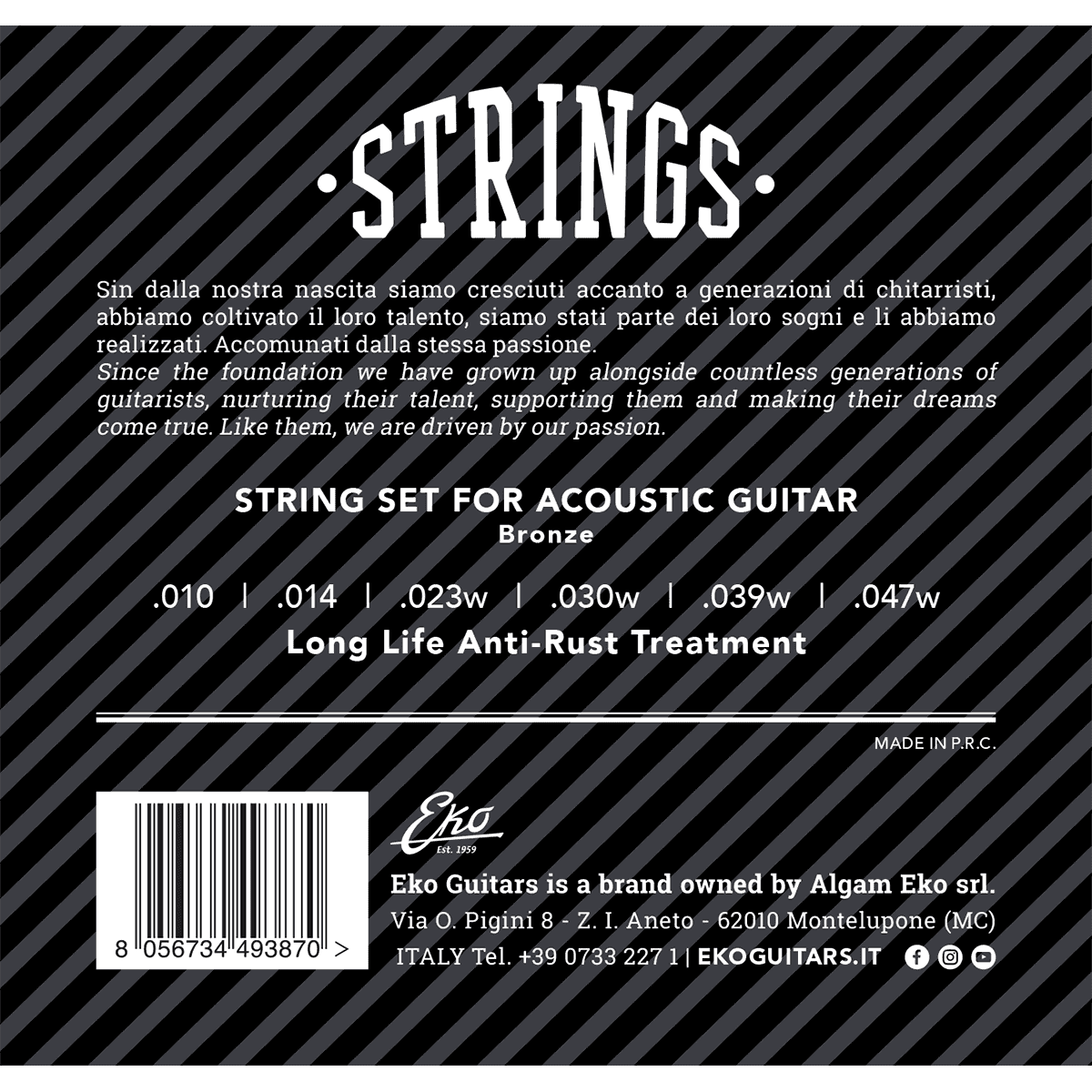 Eko | Acoustic Strings Set | Bronze | 10-47 Light