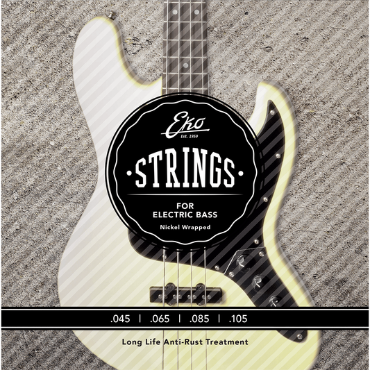 EKO 45-105 Electric Bass Guitar String Set | Long Life Anti Rust Treatment | EB45105M