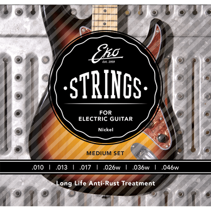 EKO 10-46 Electric Guitar String Set | Long Life Anti-Rust Treatment | CEK EL1046R
