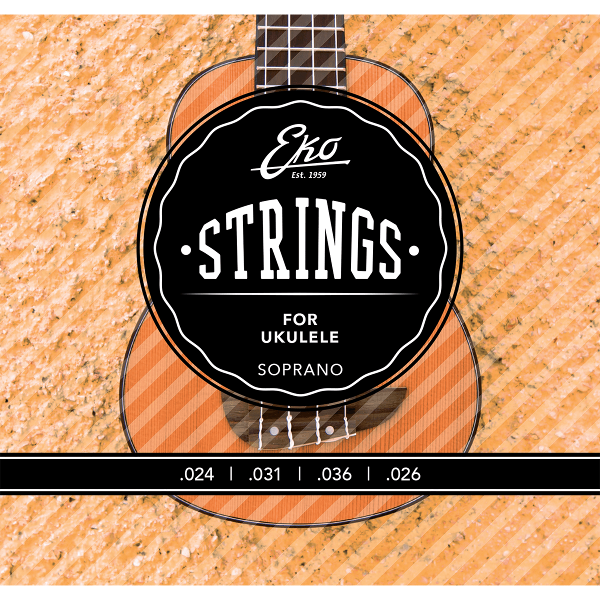 Eko | Strings Set for Soprano Ukulele | Medium | 4 Strings | CEK UKSOPRANOM