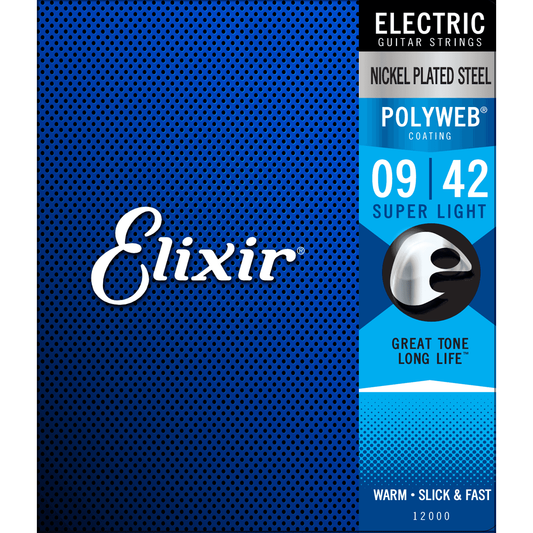 Elixir Super Light POLYWEB 09 - 42 Electric Guitar Strings
