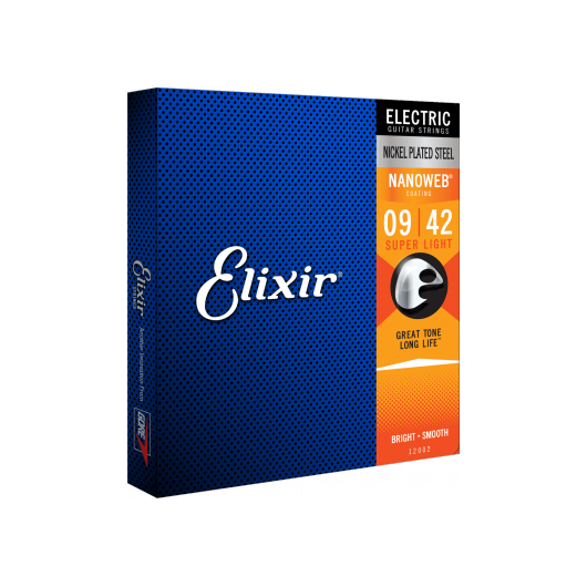Nanoweb 9 - 42 Electric Guitar Strings | By Elixir