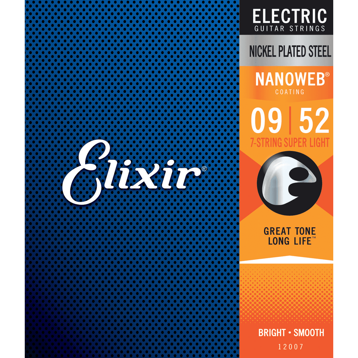Nanoweb 9 - 52 Electric Guitar Strings | For 7-String Guitars | By Elixir
