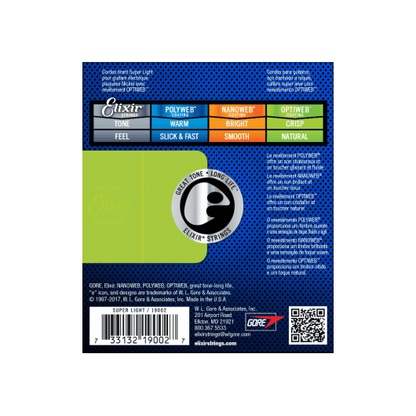 Elixir Super Light OPTIWEB 09 - 42 Electric Guitar Strings